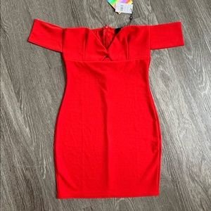 NWT - Missguided Mini Red Dress